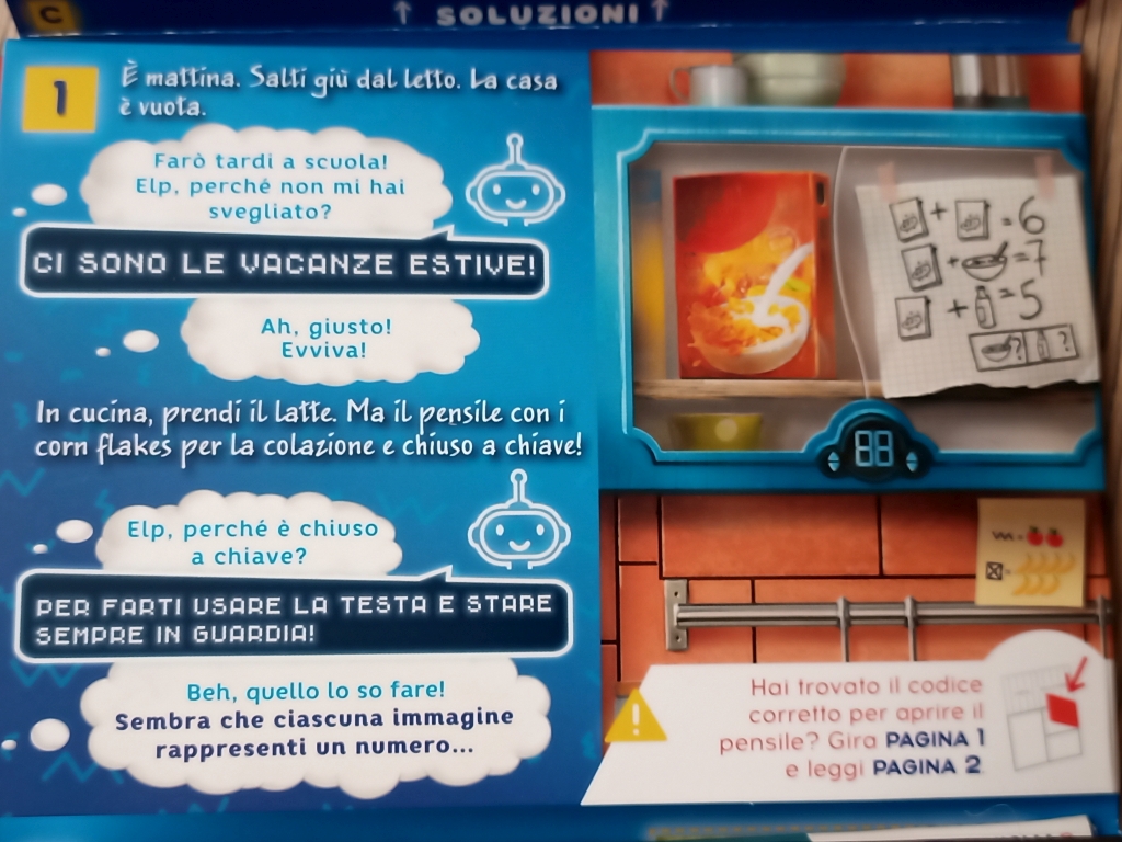 Inizio del primo libro di Unfold Kids : Kid's Quest Missione Biscotti