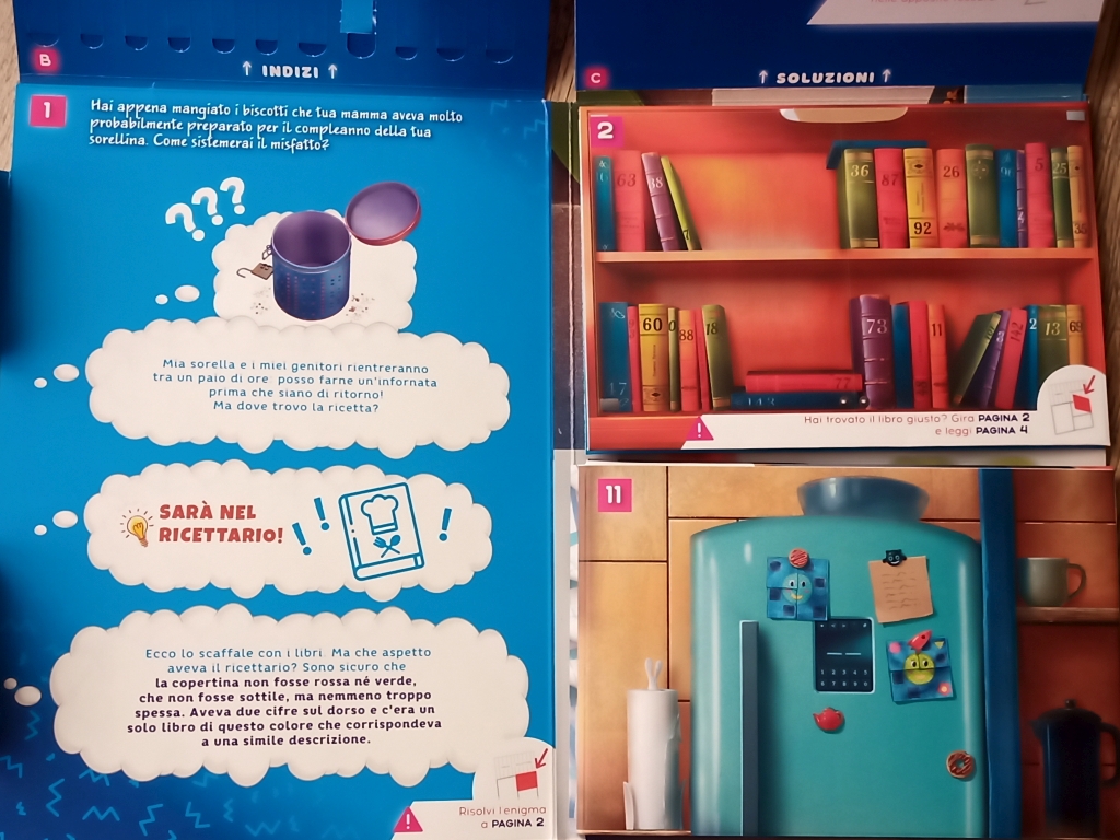 Inizio del secondo librett di Unfold Kids : Kid's Quest Missione Biscotti