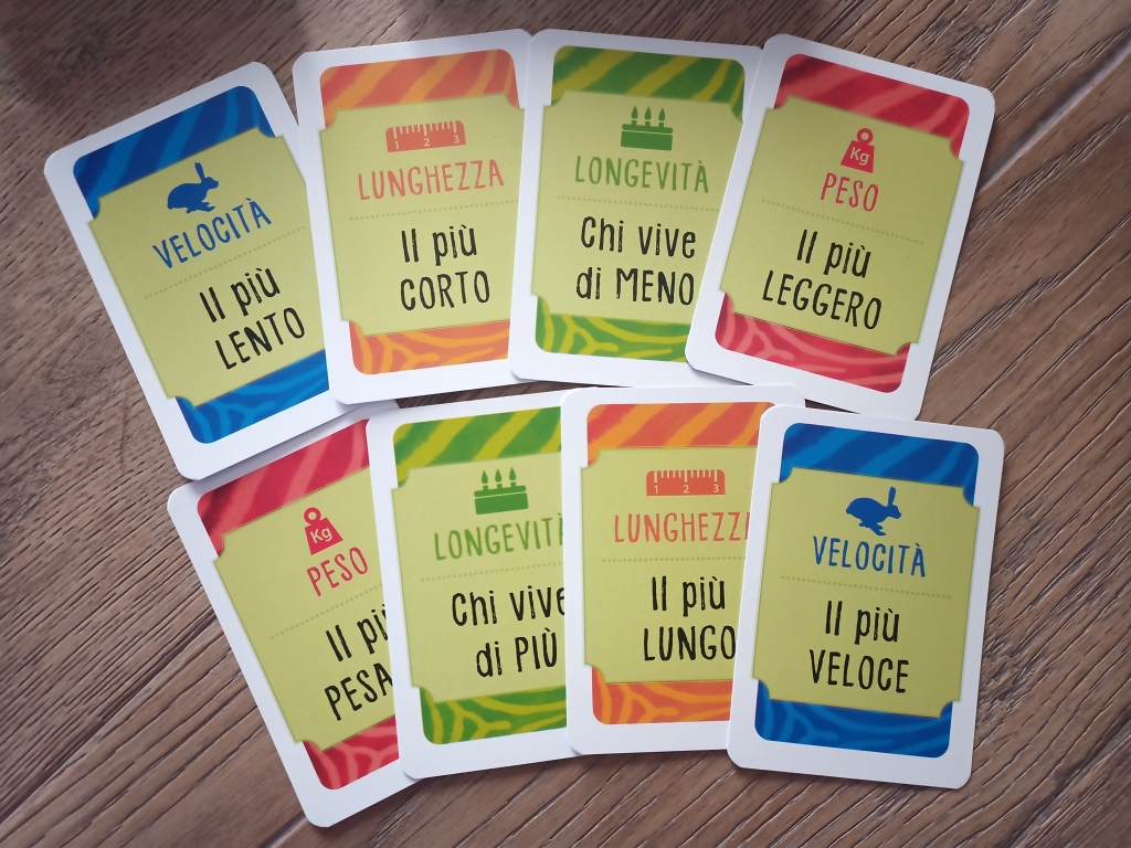 Carte Caratteristica di Animali da Record