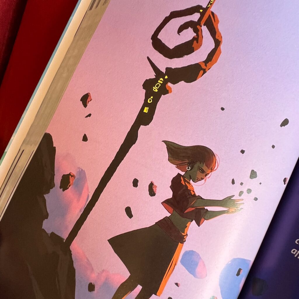 Una delle splendide illustrazioni del manuale di Knights of the Round: Academy