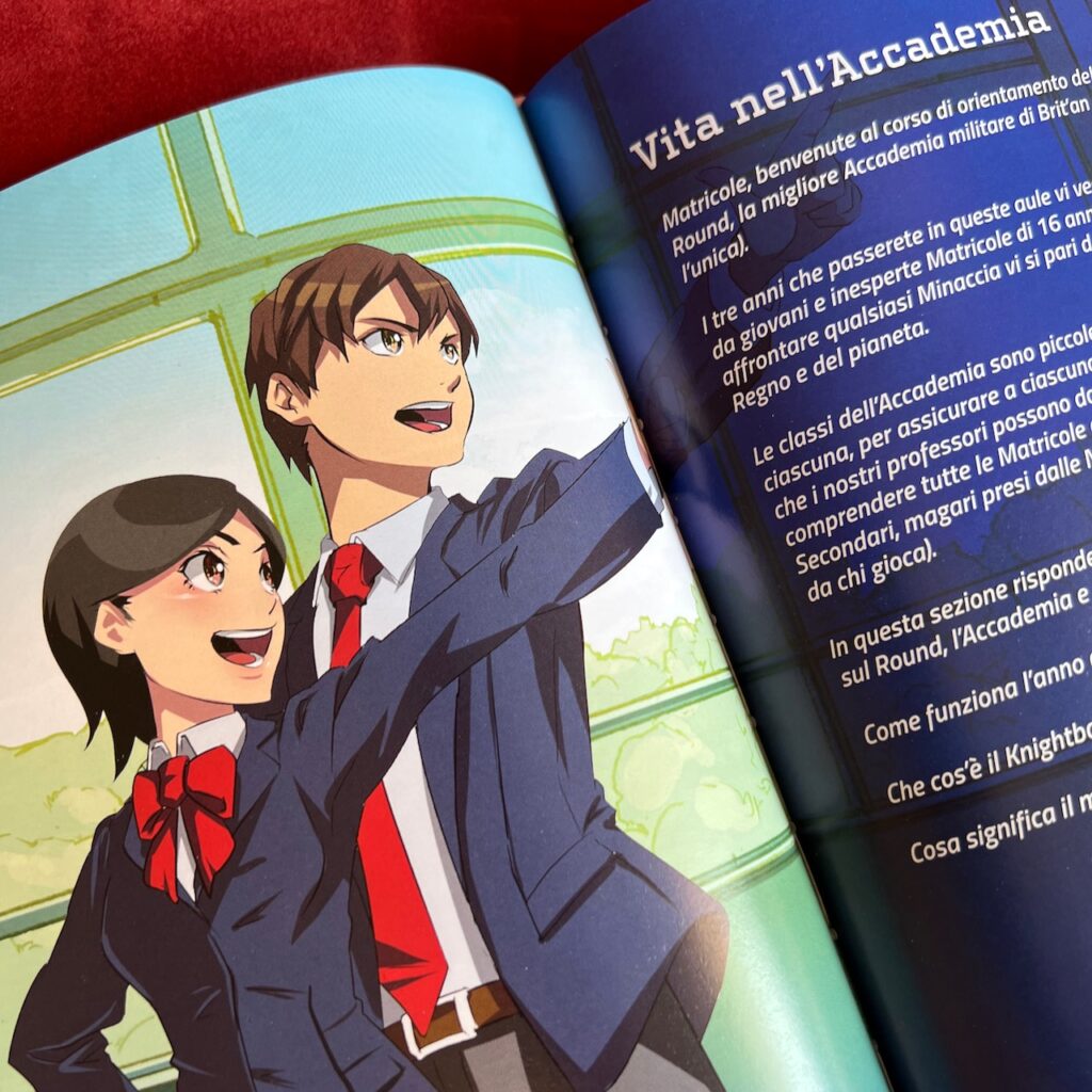 Due Matricole in uniforme scolastica in Knights of the Round: Academy