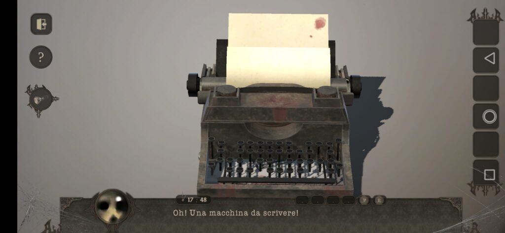 Una macchina da scrivere in realtà aumentata