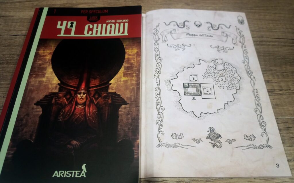 La prima mappa del gioco in 49 Chiavi