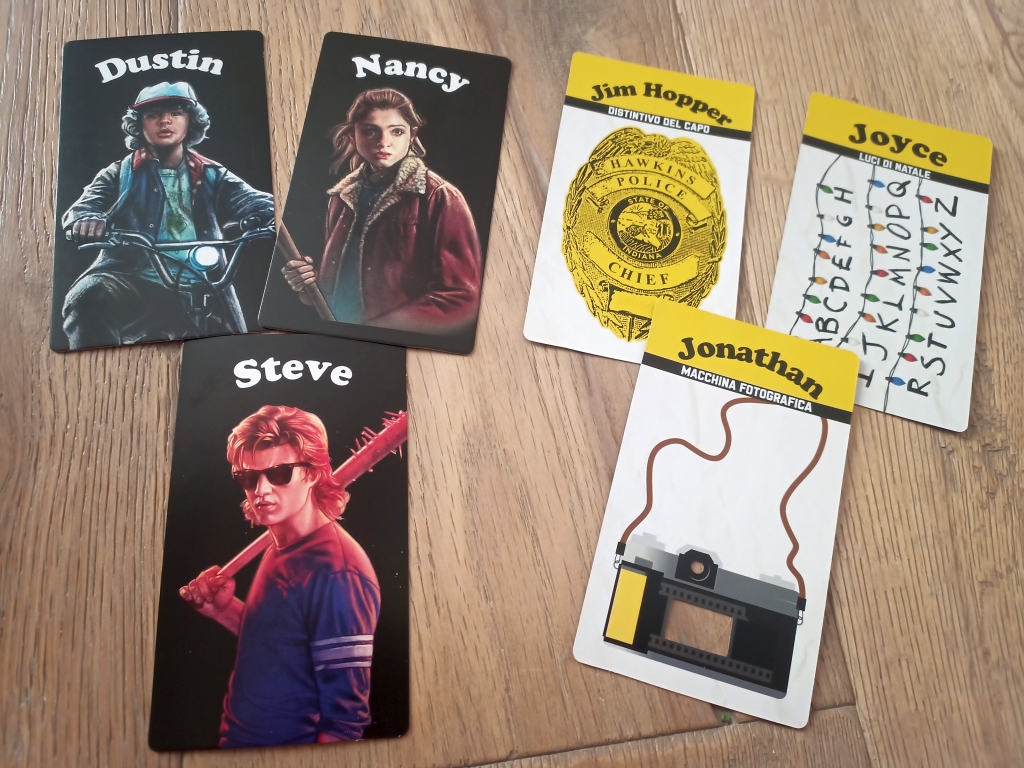 Alcune carte dei personaggi