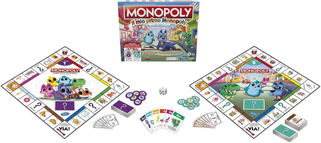 Le due plance di Il Mio primo Monopoly