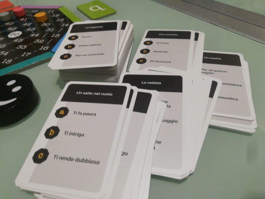 Alcuni esempi di carte test di Ma chi Sei?