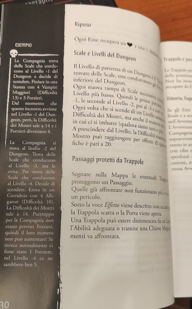 Grande cura anche nelle note di pagina