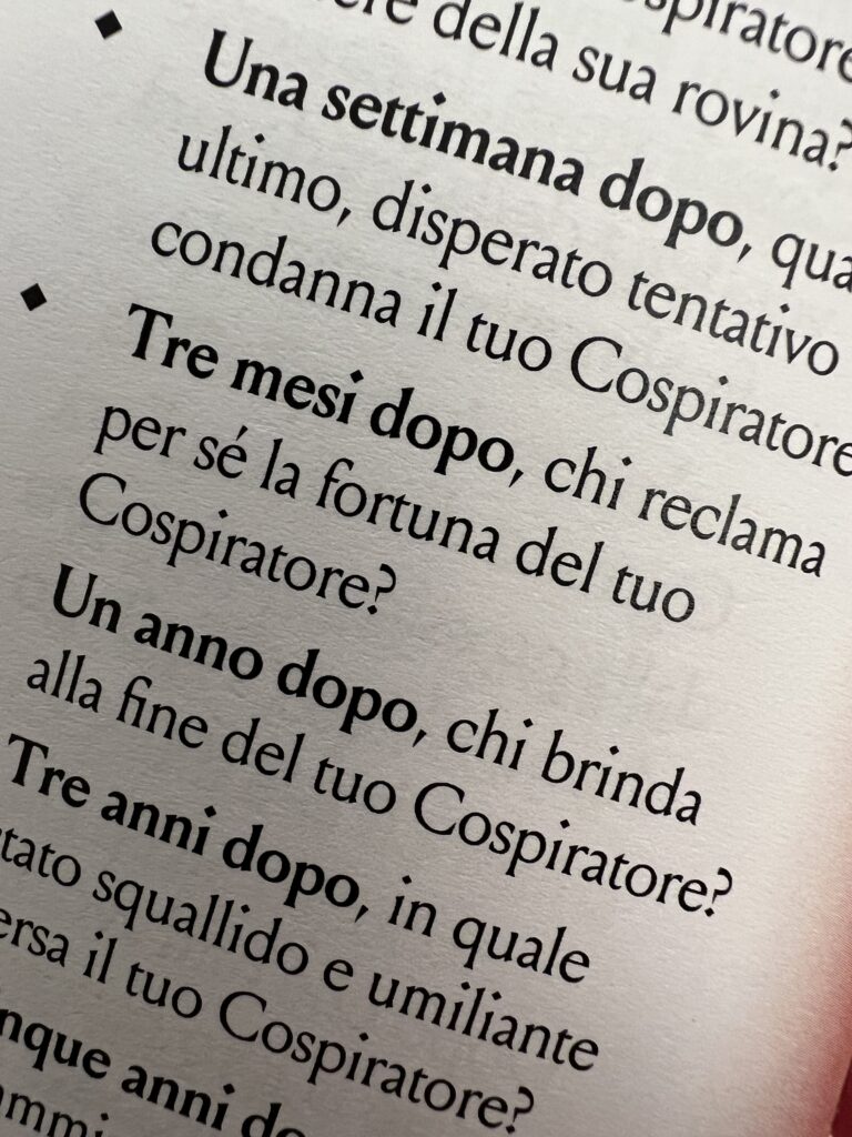 Durante l'Epilogo ogni giocatore sceglierà un'ultima domanda a cui rispondere: tutto è infine compiuto.