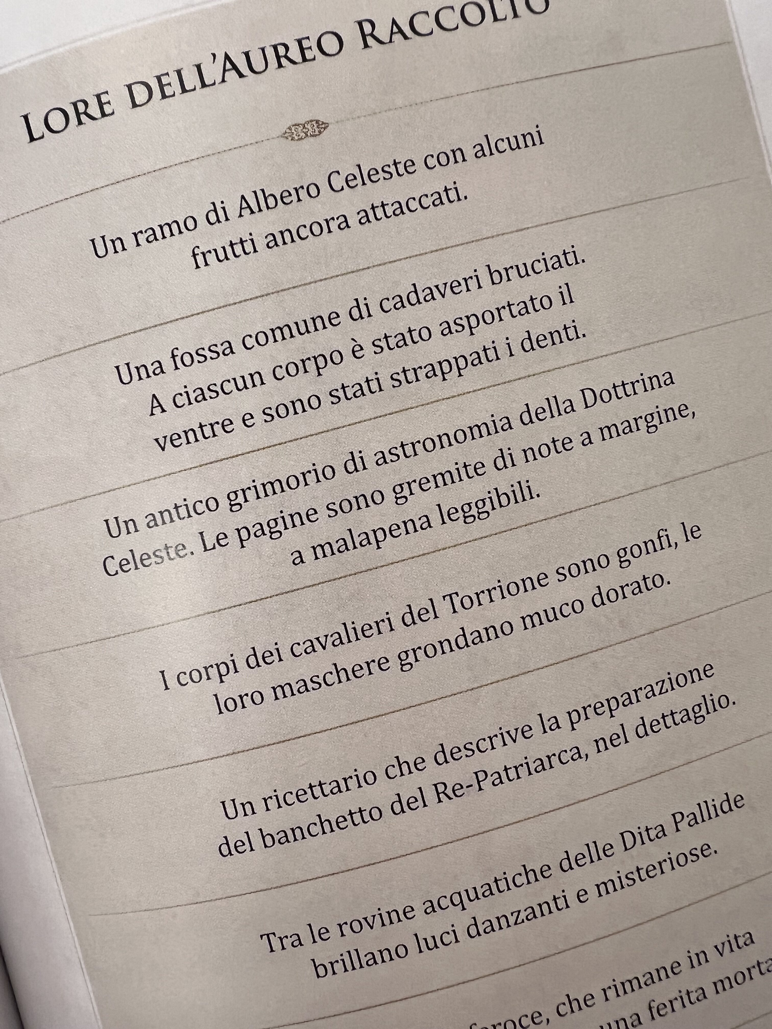 Ogni Scenario comprende anche dei suggestivi suggerimenti per la Lore...
