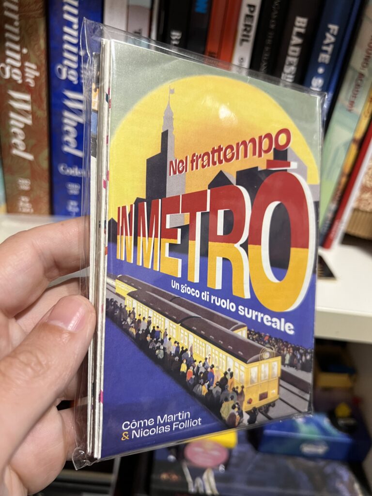 Il manuale/mappa con la sua custodietta di plastica, pronto per seguirvi nei vostri viaggi in metrò.