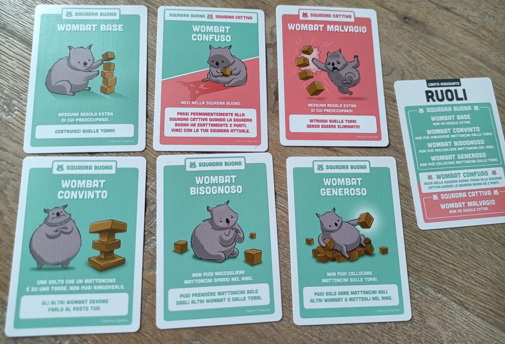 I Ruoli di Hand to Hand Wombat