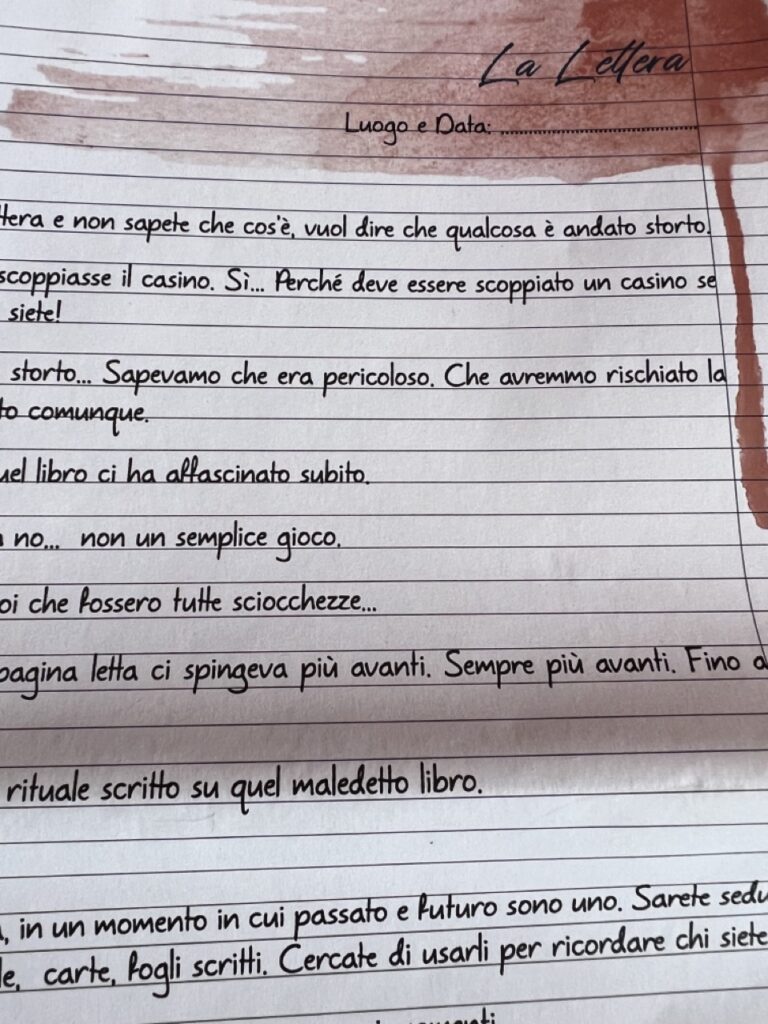 Un dettaglio della Lettera