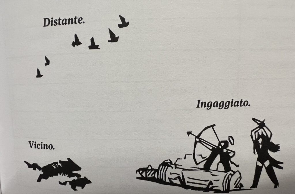 Onestamente, una delle migliori spiegazioni del concetto di "distanza" in un gdr. Non sempre le meccaniche devono essere complesse per funzionare bene!