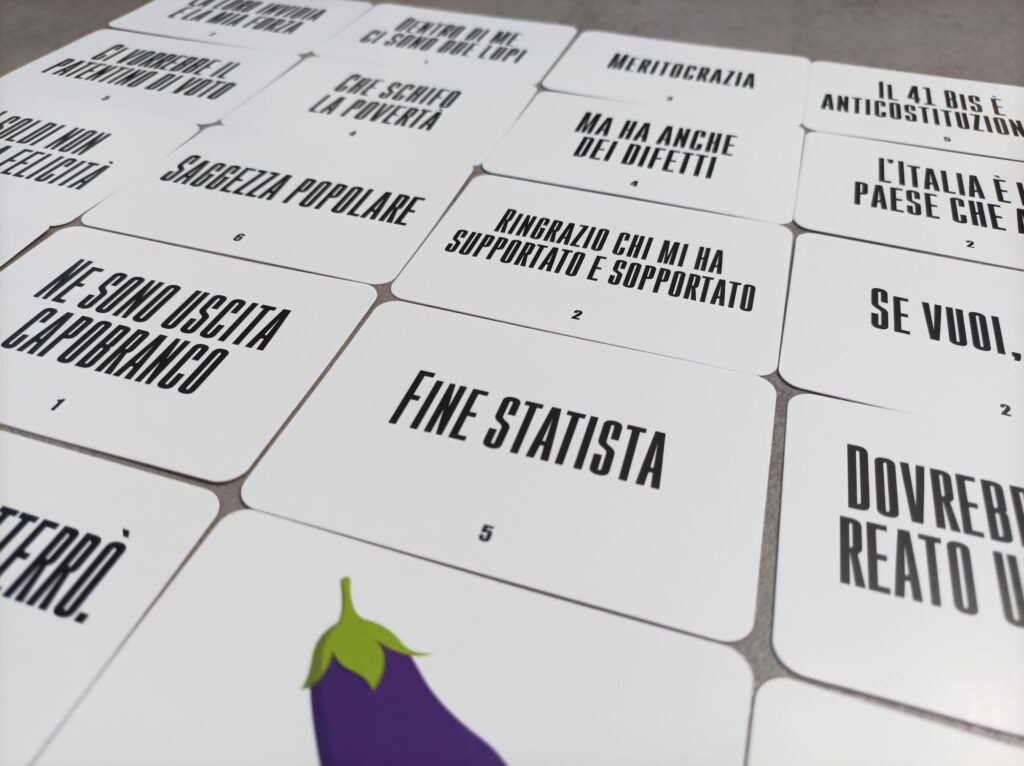 Non si può più dire niente!: carte indizio