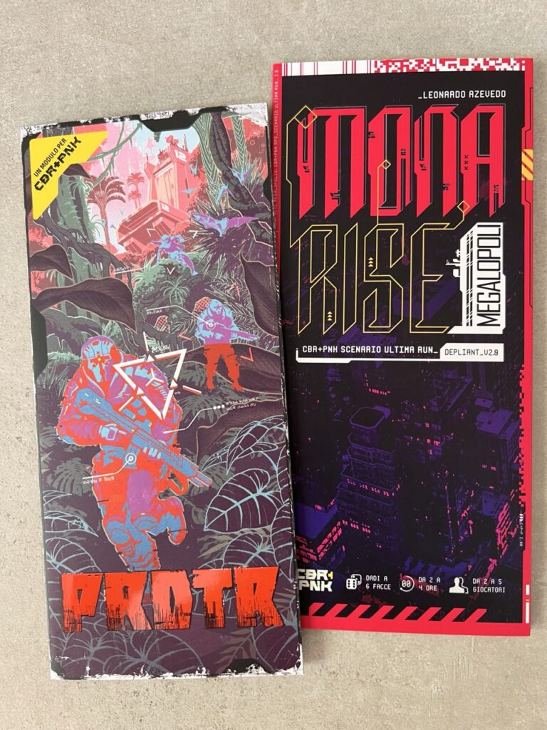 Mona Rise: Megalopolis per giocare nello sprawl di William Gibson, PRDTR invece per...provate ad indovinare?