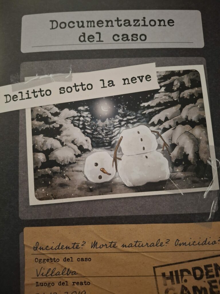 Il fascicolo di Delitto sotto la Neve