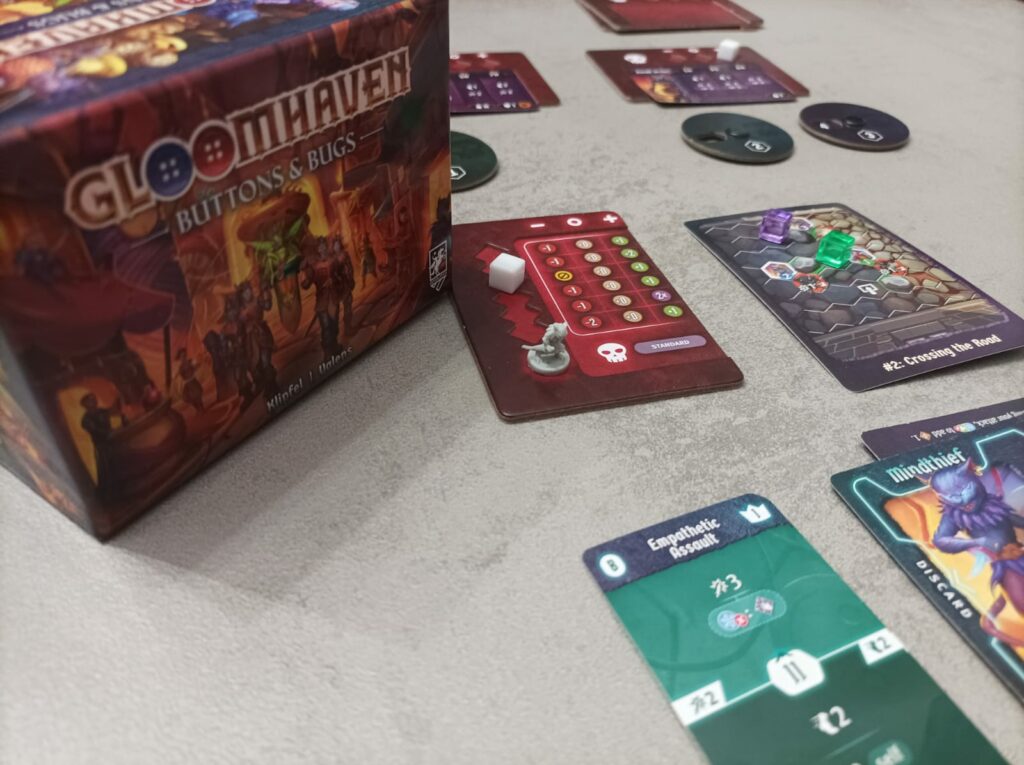 Ieri sera Gloomhaven - Button & Bugs