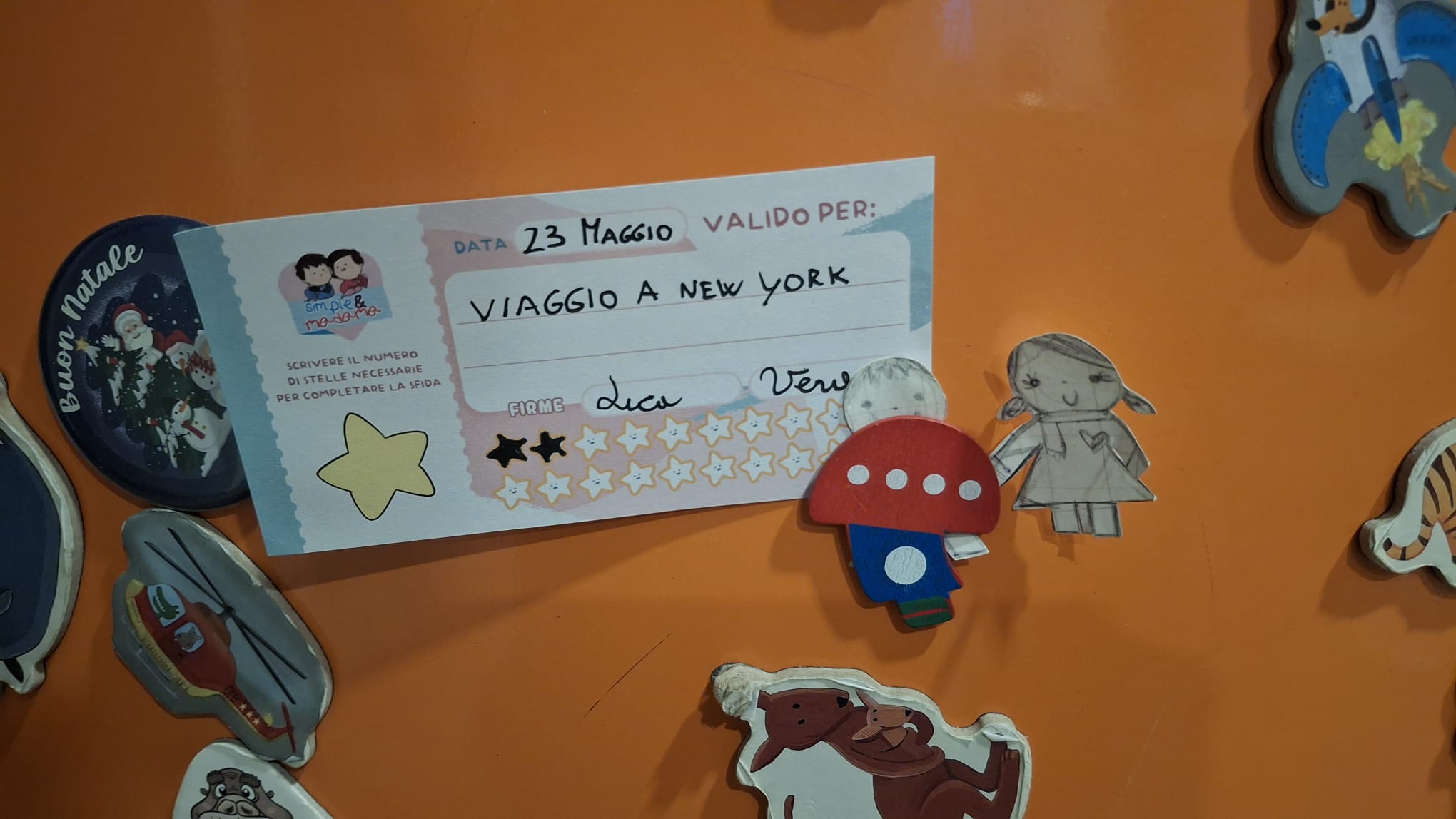Un assegno lungo da completare