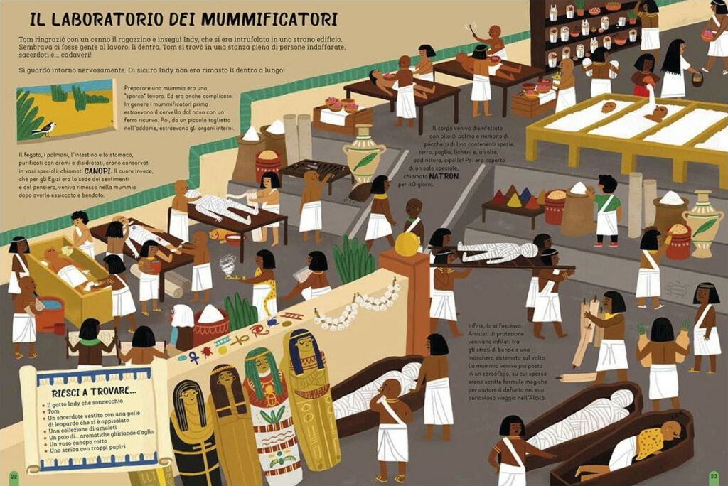 Trova Tom nel tempo: Antico Egitto – Il laboratorio dei mummificatori