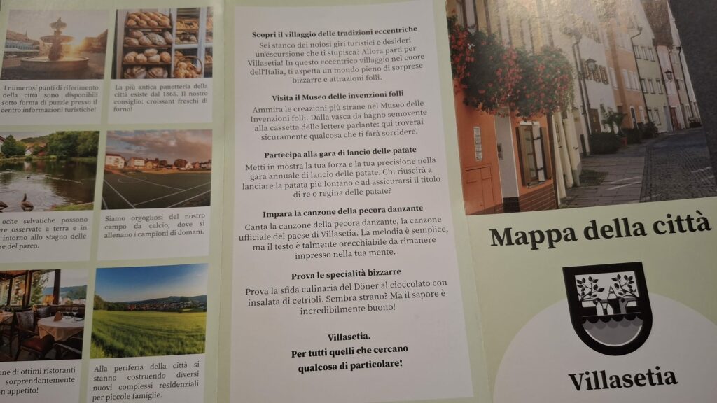 La mappa di Villaseta in Hidden Games : Sotto lo Stesso Tetto