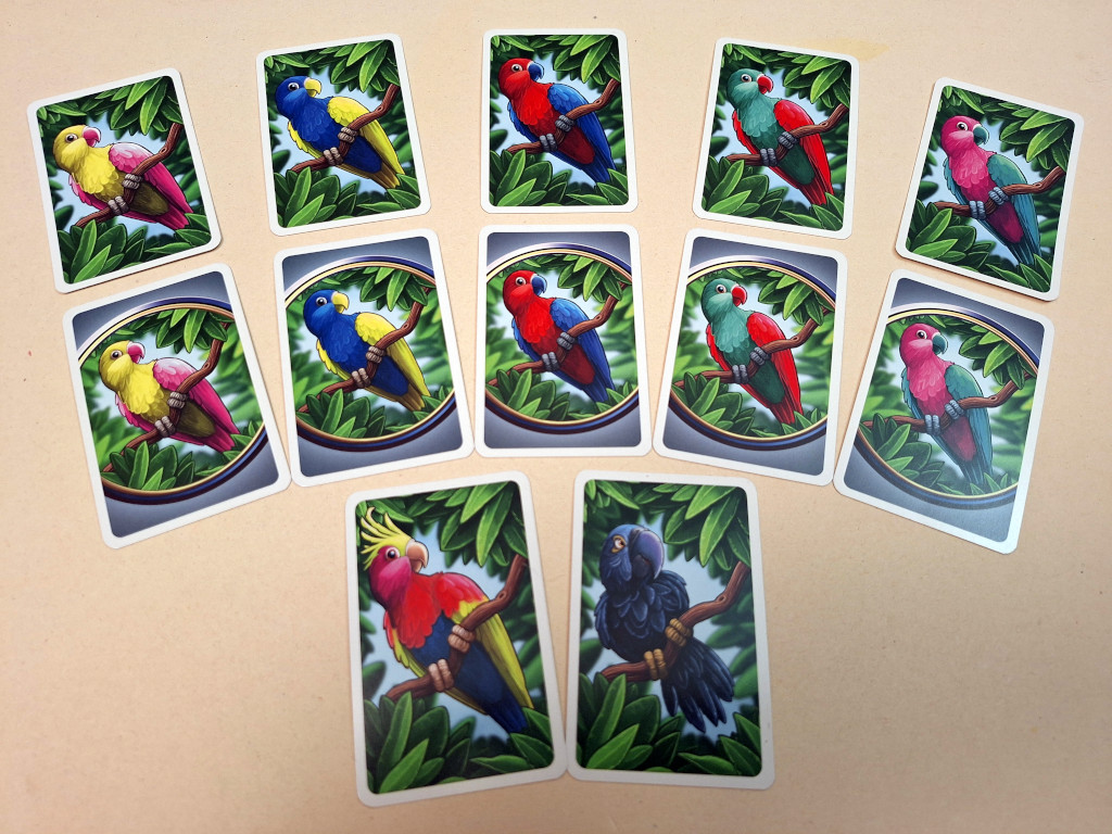 Mach die Flatter – Le carte pappagallo