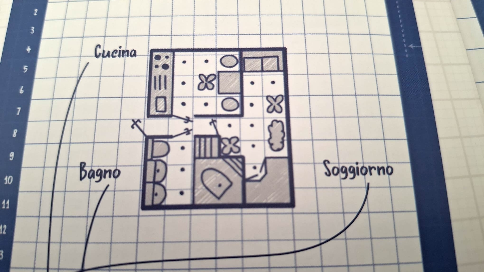 Esempio di planimetria da regolamento