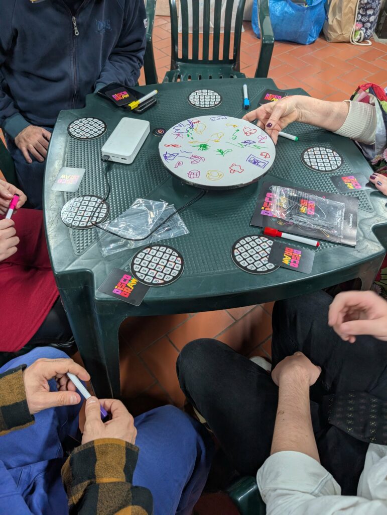 Utilizzo Disco Draw ad un party