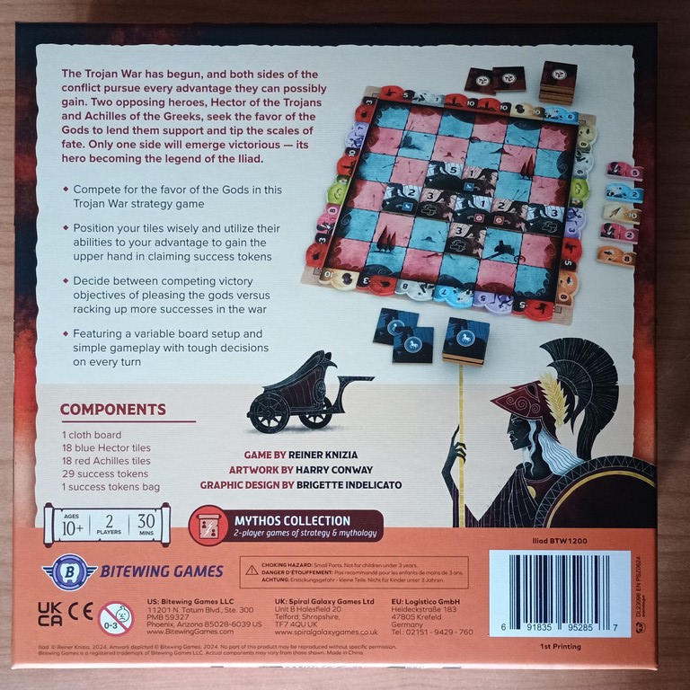 Iliad un duello uno contro uno frimato dal dr. Reiner Knizia