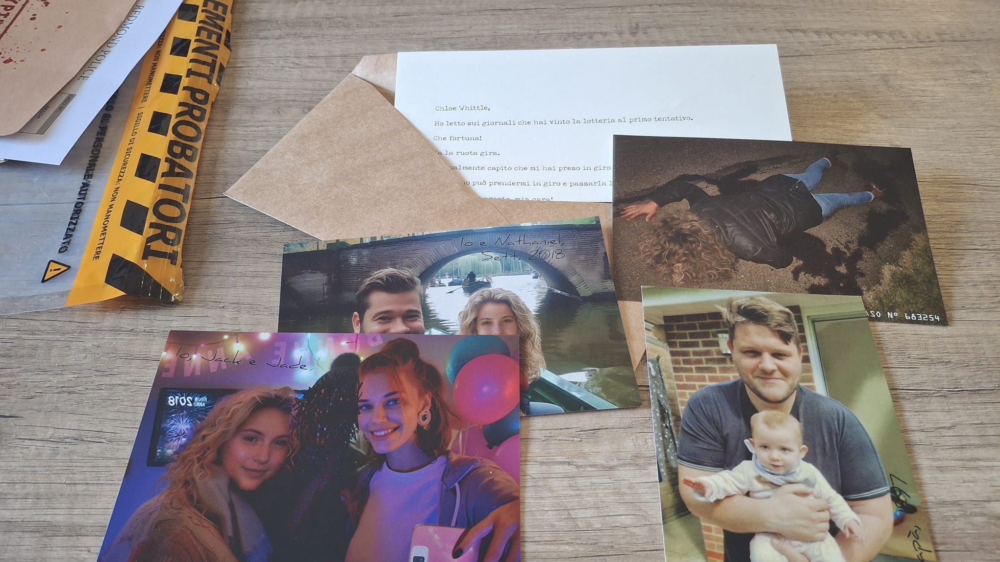 Foto di omicidio di una milionaria