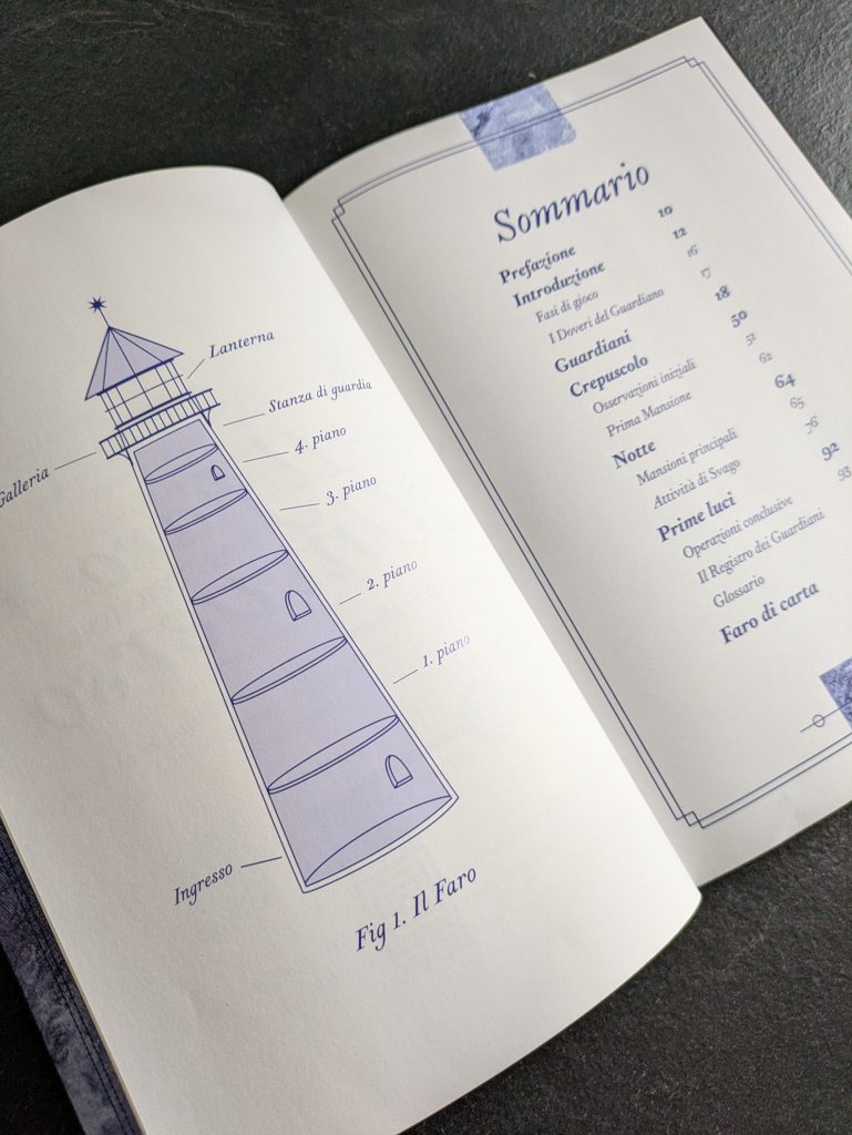 La struttura del manuale e una sezione del Faro