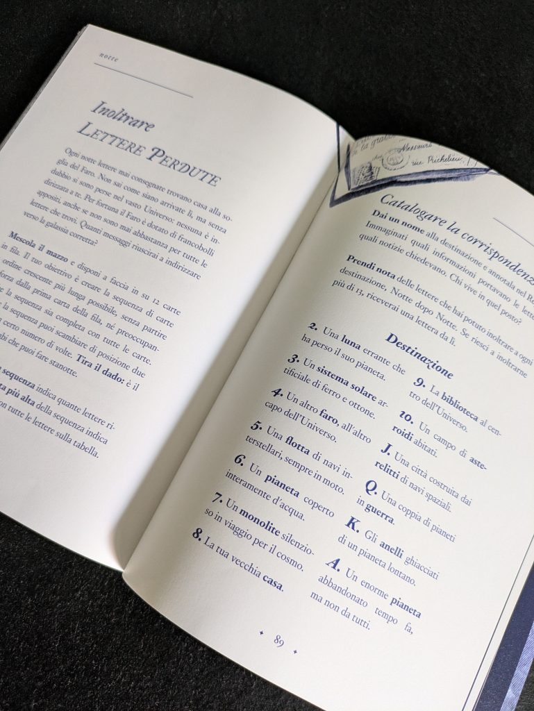 La sezione del manuale che parla di inoltrare Lettere Perdute.