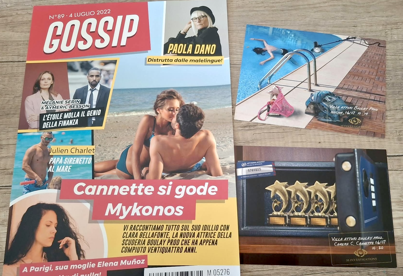 Giornale scandalistico in Tragedia a Mykonos